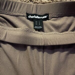 Charlotte Russe Ribbed Pants